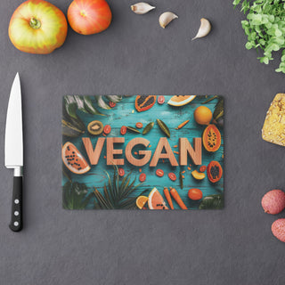 Vegan Tempered Glass Cutting Board Printify