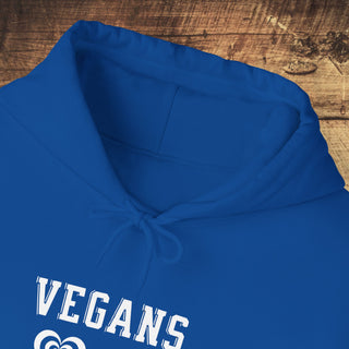 Vegans Love All Animals Heavy Blend™ Hooded Sweatshirt Printify