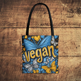 Vegan Butterflies Tote Bag Printify