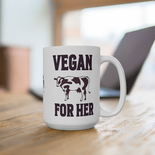 Vegan For Her Coffee Mug 15oz Printify