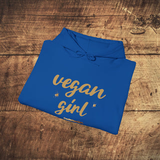 Vegan Girl Heavy Blend™ Hooded Sweatshirt Printify