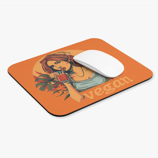 Vegan Girl Mouse Pad (Rectangle)