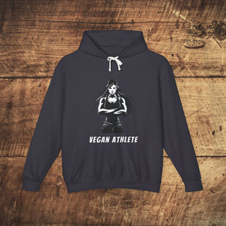 Vegan Athlete Unisex Lightweight Hooded Sweatshirt