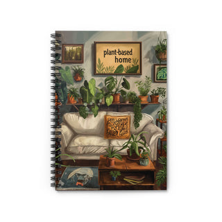 Plant-Based Home Spiral Notebook - Ruled Line Printify