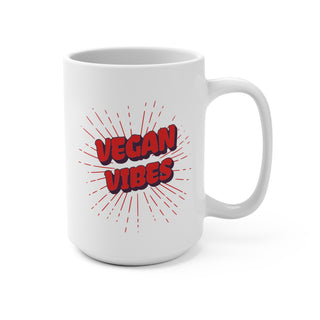 Vegan Vibes Coffee Mug 15oz Printify