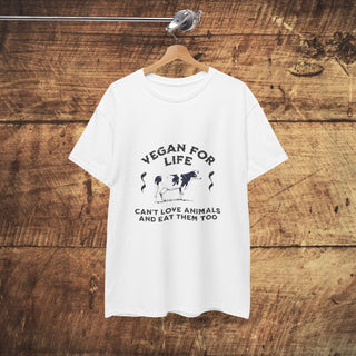 Vegan For Life Unisex Heavy Cotton Tee