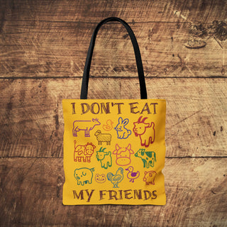 I Don't Eat My Friends Tote Bag Printify