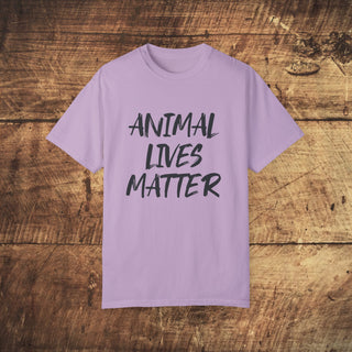 Animal Lives Matter Garment-Dyed T-shirt Printify