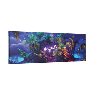 Vegan Island Classic Stretched Canvas Printify