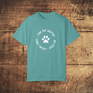 For The Animals Garment-Dyed T-shirt Printify