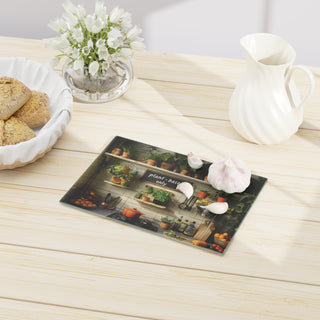 Plant-based Only Tempered Glass Cutting Board Printify