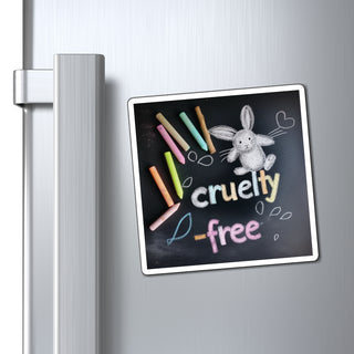 Cruelty Free Bunny Magnet Printify