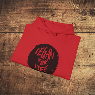 Vegan For Life Heavy Blend™ Hooded Sweatshirt Printify