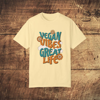 Vegan Vibes Garment-Dyed T-shirt Printify