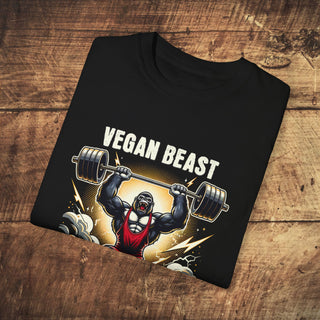 Vegan Beast Unisex Garment-Dyed T-shirt