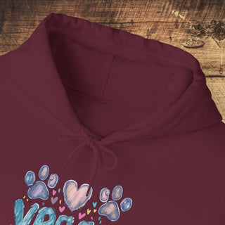 Vegan Love Heavy Blend™ Hooded Sweatshirt Printify