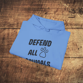 Defend All Animals Heavy Blend™ Hooded Sweatshirt Printify