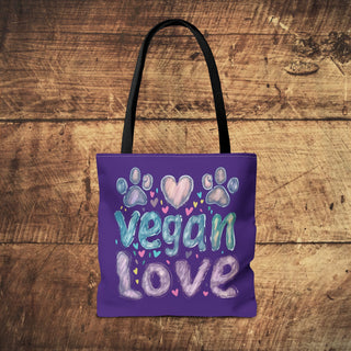 Vegan Love Tote Bag Printify