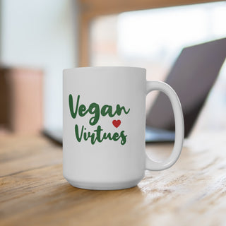 Vegan Virtues Coffee Mug 15oz Printify