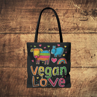 Vegan Love Tote Bag Printify