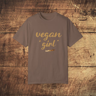 Vegan Girl Garment-Dyed T-shirt Printify