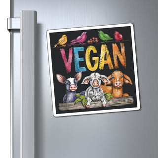 Vegan Animals Magnet Printify