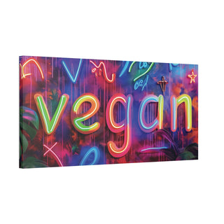 Vegan Classic Stretched Canvas (ONE SIZE 40X20) Printify