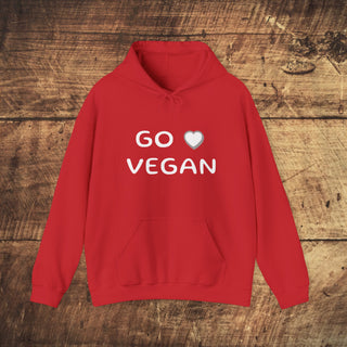 Go Vegan Heavy Blend™ Hooded Sweatshirt Printify