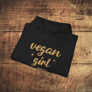 Vegan Girl Heavy Blend™ Hooded Sweatshirt Printify