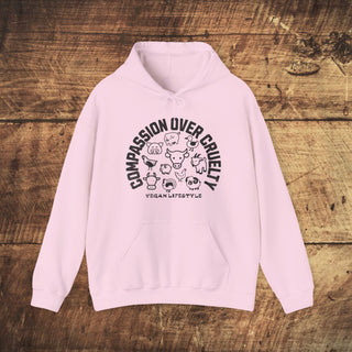 Compassion Over Cruelty Heavy Blend™ Hooded Sweatshirt Printify