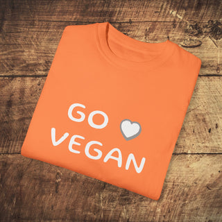 Go Vegan Garment-Dyed T-shirt Printify