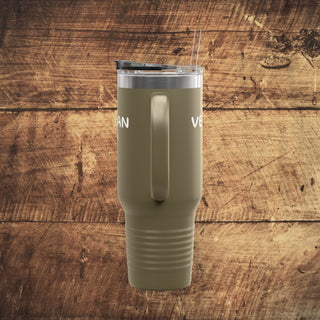 Vegan Heart Insulated Travel Mug, 40oz