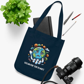 Vegan For The Planet Organic Canvas Tote Bag