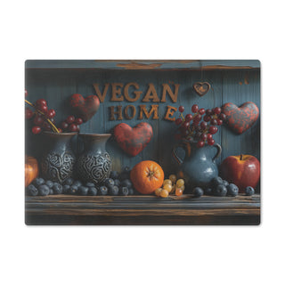 Vegan Home Tempered Glass Cutting Board Printify