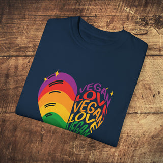 Vegan Love Garment-Dyed T-shirt Printify