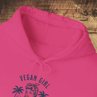 Vegan Girl Heavy Blend™ Hooded Sweatshirt Printify