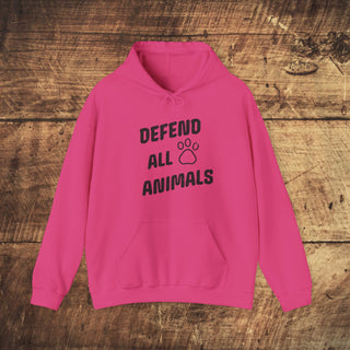 Defend All Animals Heavy Blend™ Hooded Sweatshirt Printify