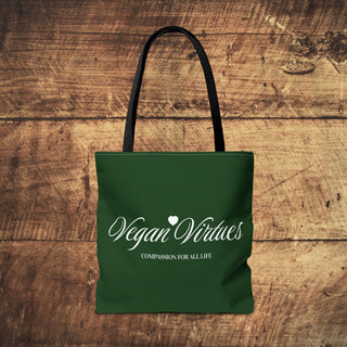 Vegan Virtues Tote Bag Printify