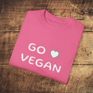 Go Vegan Garment-Dyed T-shirt Printify