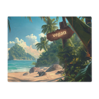 Vegan Island Placemat, 1pc Printify