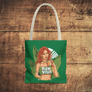 Raw Vegan Girl Tote Bag Printify