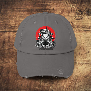 Vegan Warrior Unisex Distressed Cap Printify