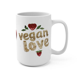 Vegan Love Coffee Mug 15oz Printify