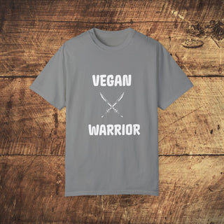 Vegan Warrior Garment-Dyed T-shirt Printify