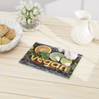 Vegan Tempered Glass Cutting Board Printify