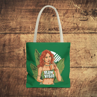 Raw Vegan Girl Tote Bag Printify