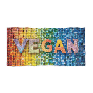 Vegan Beach Towel Printify