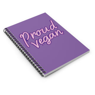 Proud Vegan Spiral Notebook - Ruled Line