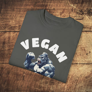 Vegan Gains Garment-Dyed T-shirt Printify