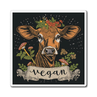 Vegan Cow Magnet Printify